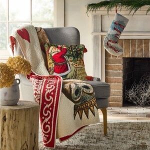 John Derian King of Hearts Owl Throw
